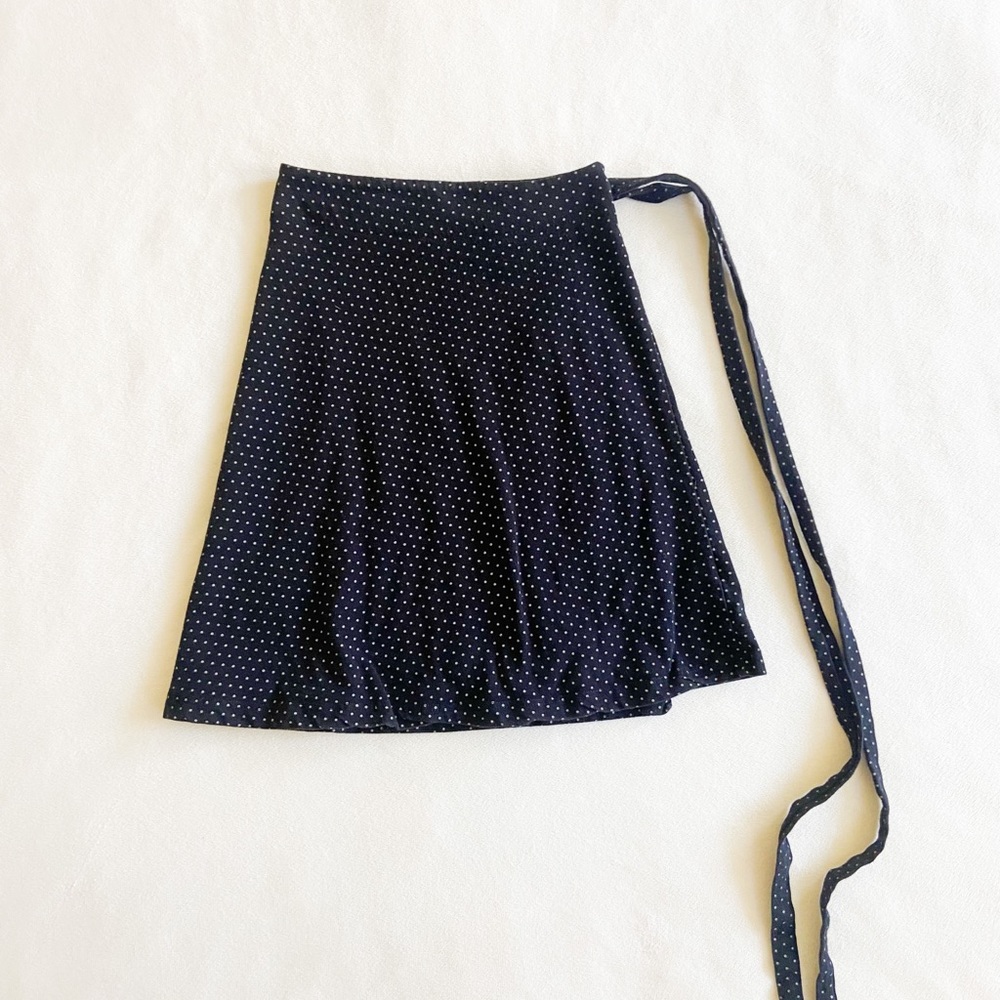 Brandy Melville Polka Dot Wrap Skirt